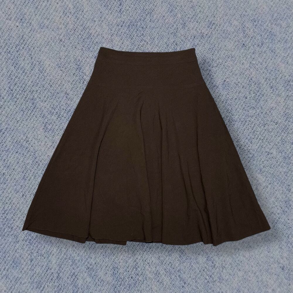 Wall St Black High-Waisted Flared Skirt – Women’s Size Medium